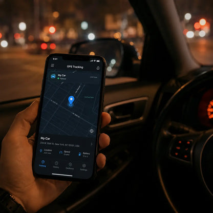 Trackeur Pro Vigilance Voiture — Suivi GPS temps réel sur smartphone application mobile