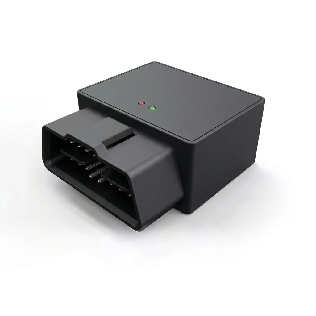 Traceur GPS OBD Trackeur Pro — boîtier 4G avec connecteur OBD-II 16 broches